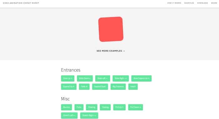 CSS3 Animate Sheet animations CSS