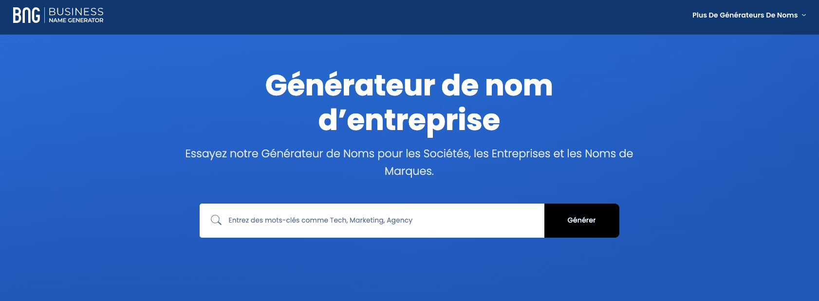 15 générateurs de nom pour trouver le nom de votre entreprise