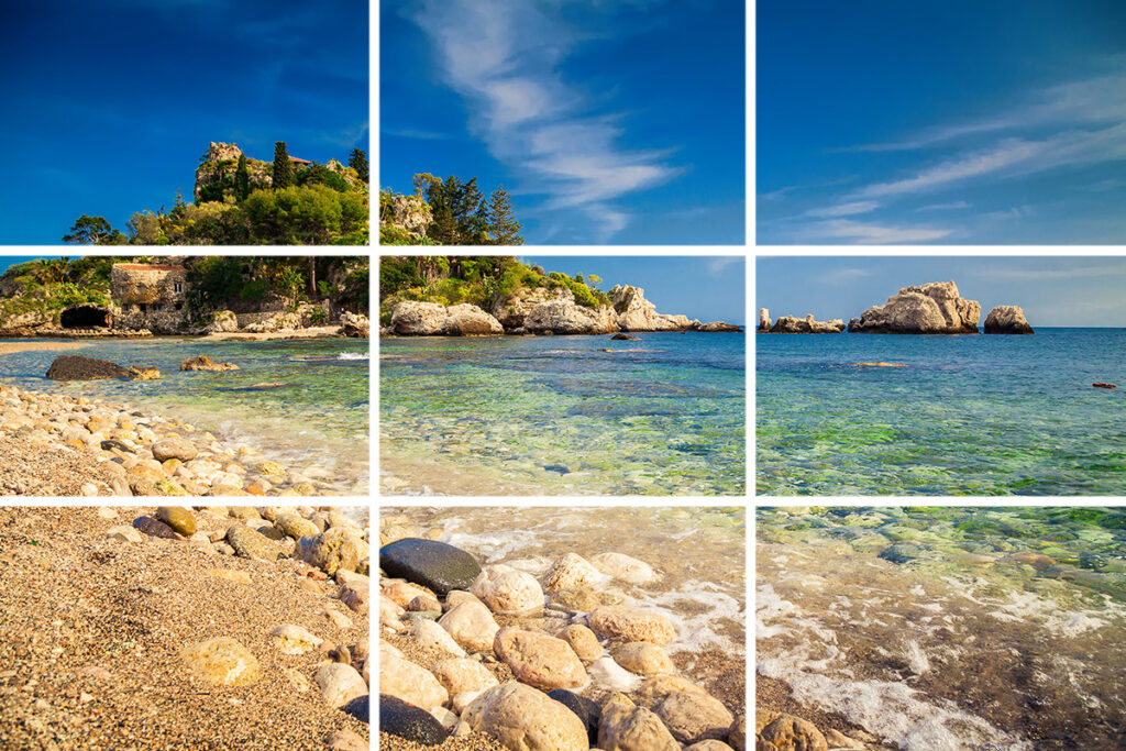 règle des tiers photo instagram