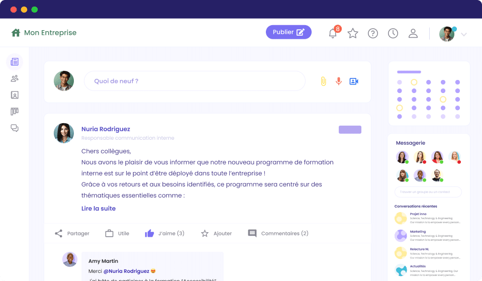 Jamespot réseau social d'entreprise