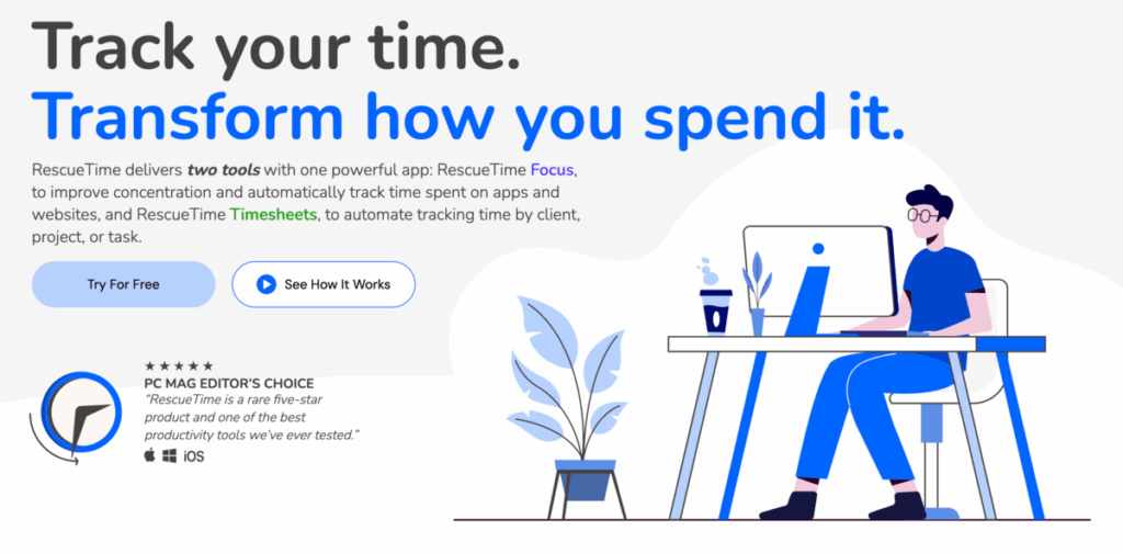 Rescue Time outil time tracking