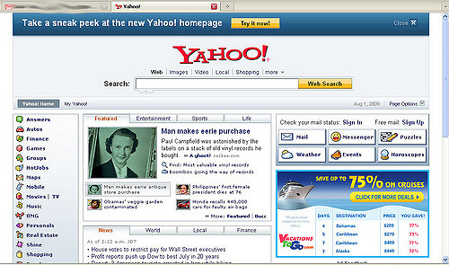 Yahoo vieille version