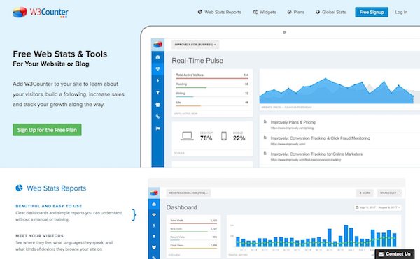 W3Counter, alternative à Google Analytics