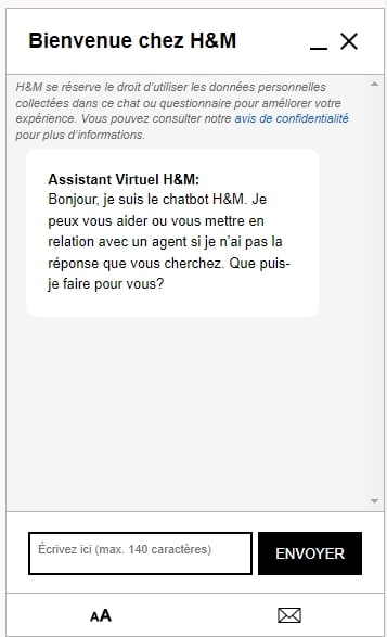 chatbot H&M