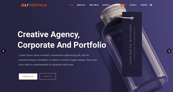 LT Portfolio template Joomla gratuit