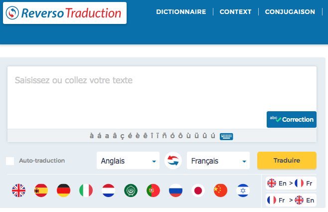 Traduction francais anglais