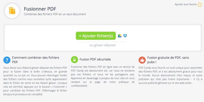 outil pour fusionner des pdf