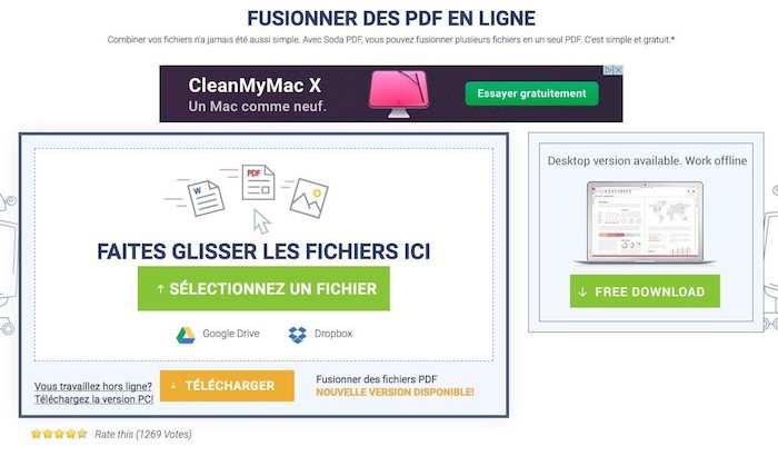 outil pour fusionner des pdf