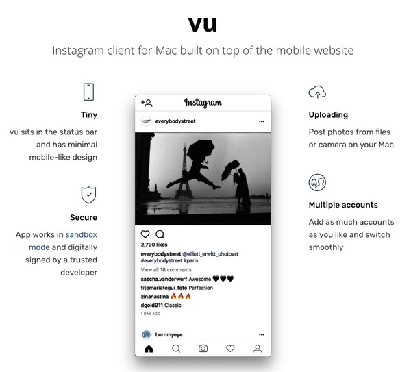 Vu Instagram App