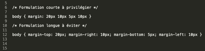 Code CSS optimisé pour réduire le temps de chargement
