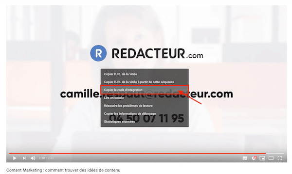 Code intégration vidéo pour limiter le chargement de vidéos