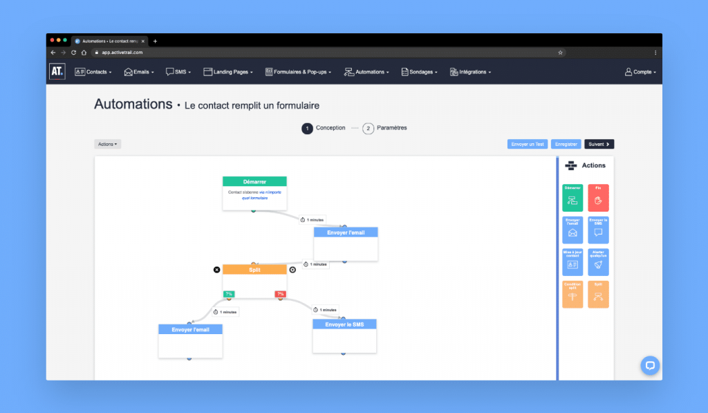 ActiveTrail logiciel automation