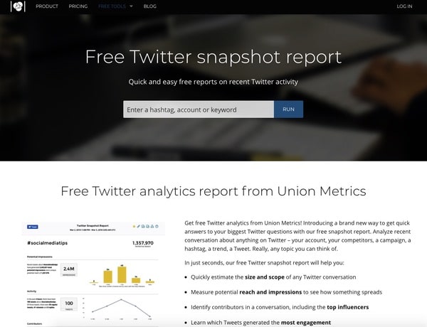 Union Metrics analyses Twitter