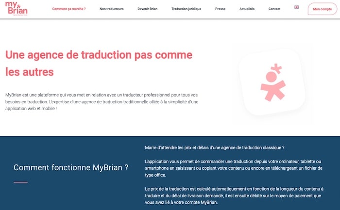 MyBrian plateforme de traduction