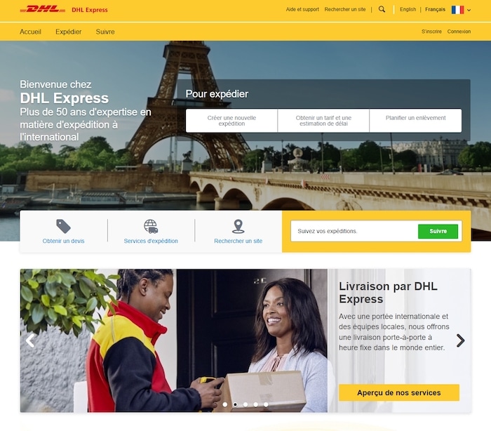 Livraison ecommerce DHL