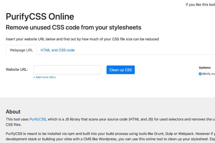 PurifyCSS