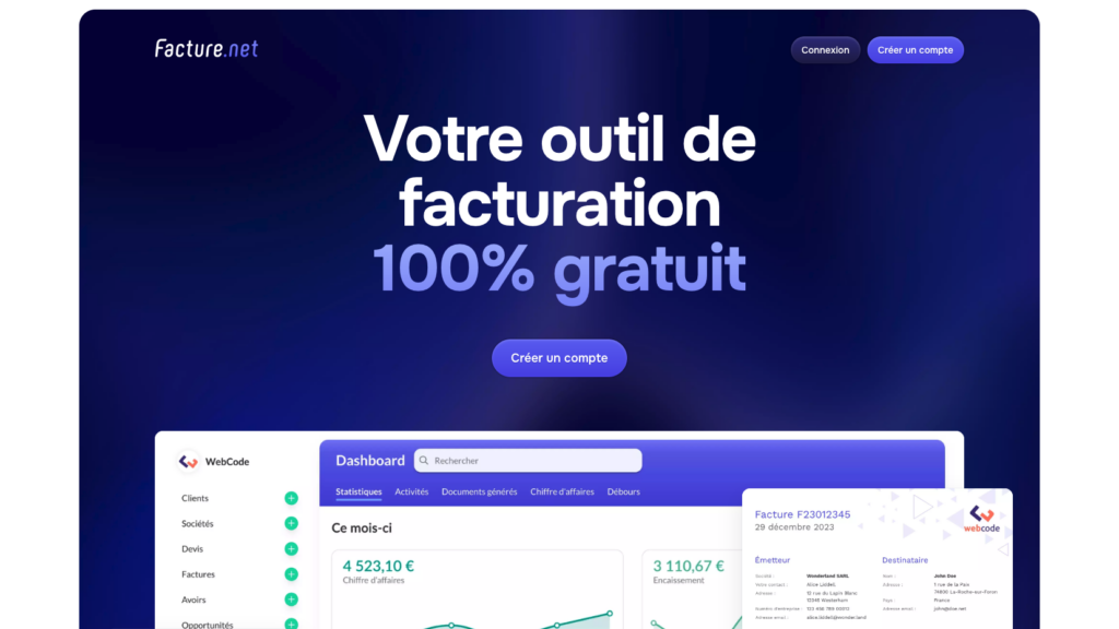 Logiciel de facturation gratuit Facture.net