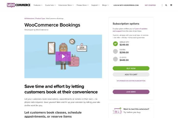 Reservas WooCommerce