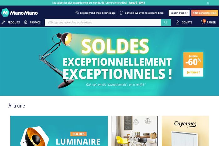 Résultat de recherche d'images pour "site ecommerce manomano"