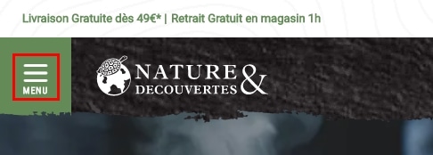 théorie de Gestalt appliquée au webdesign Nature & Découvertes