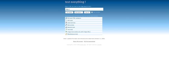 outil test accessibilité Test everything