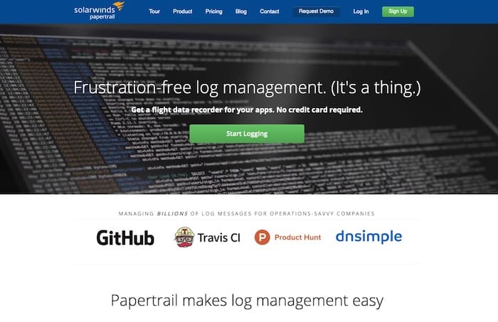 Papertrail outil analyse logs SEO