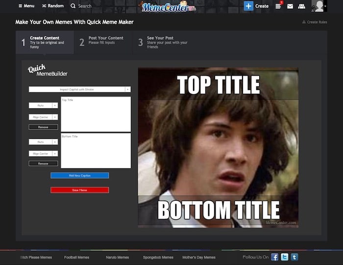 générateur de meme MemeCenter