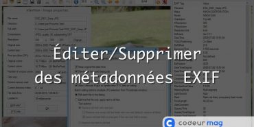 outils d'édition des métadonnées EXIF