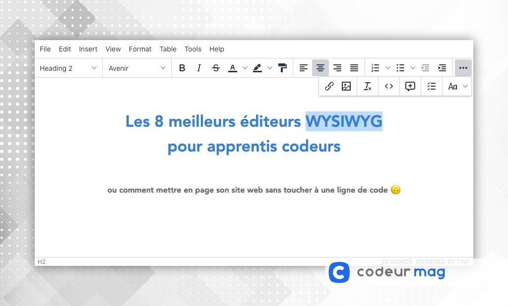 Les 8 meilleurs éditeurs HTML WYSIWYG pour apprentis codeurs