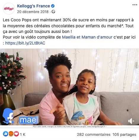 Kellogs marketing influence parents enfants