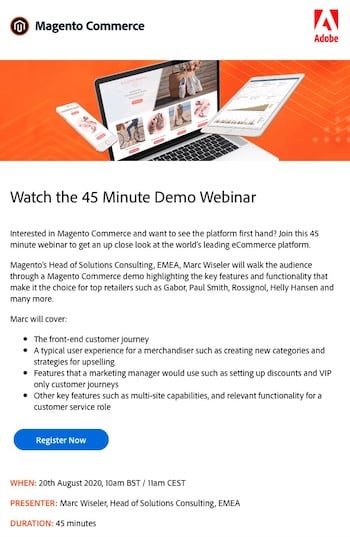 email automation webinaire