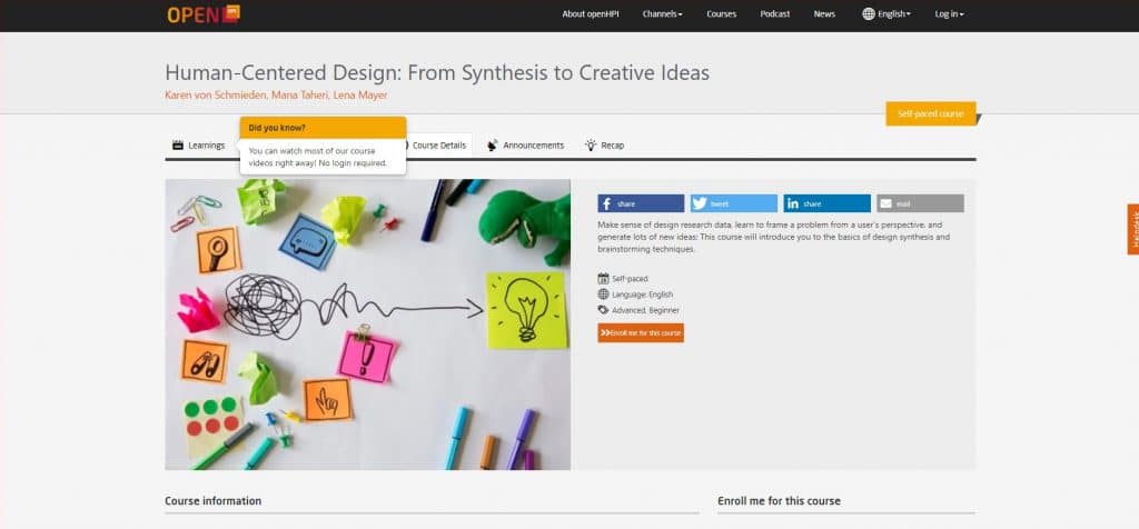 Human-Centered Design: From Synthesis to Creative Ideas par OpenHPI