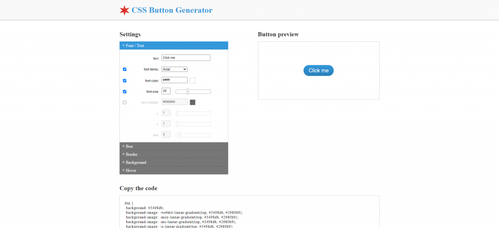 CSS3 Button Generator