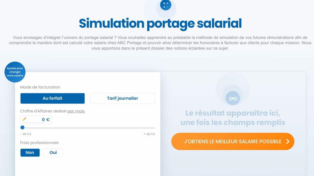 simulateur portage salarial ABC portage