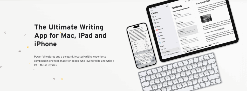 logiciel prise de notes Ulysses pour mac ipad iphone