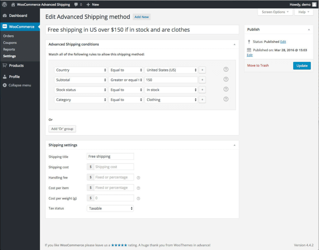 WooCommerce Advanced Shipping