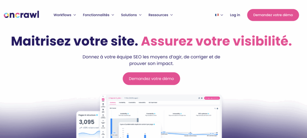 meilleur logiciel seo oncrawl