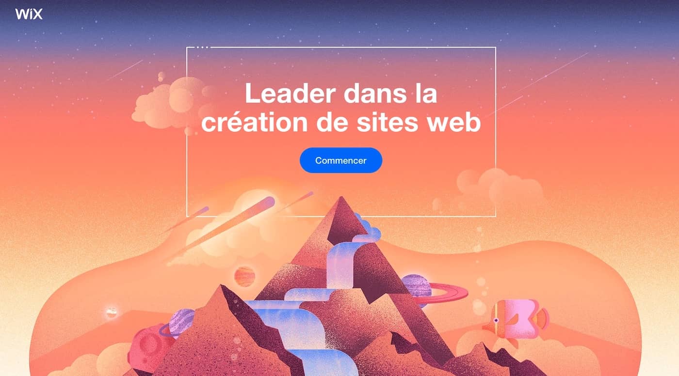 création de site avec Wix