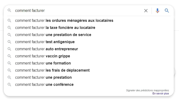 « comment facturer 