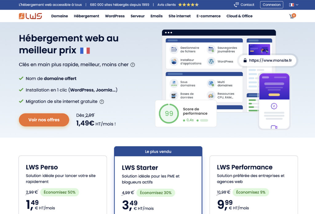LWS, hébergeur web français