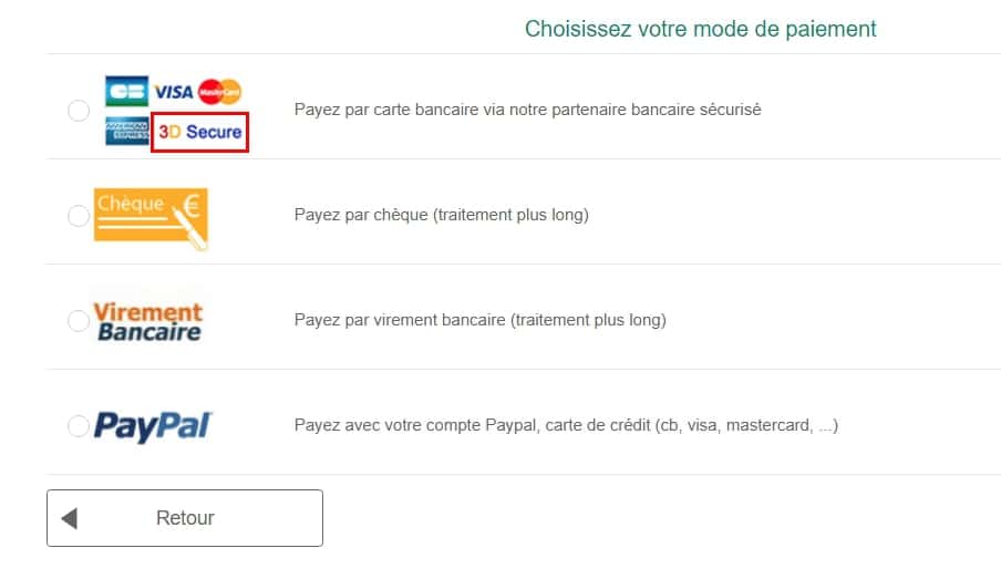 3secure sur site ecommerce