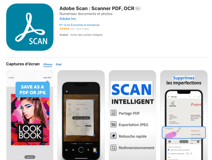 7 applications pour scanner des documents (iPhone et Android)