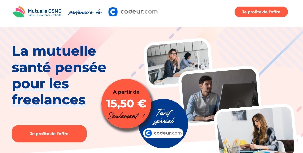 la mutuelle freelance GSMC, partenaire de Codeur.com