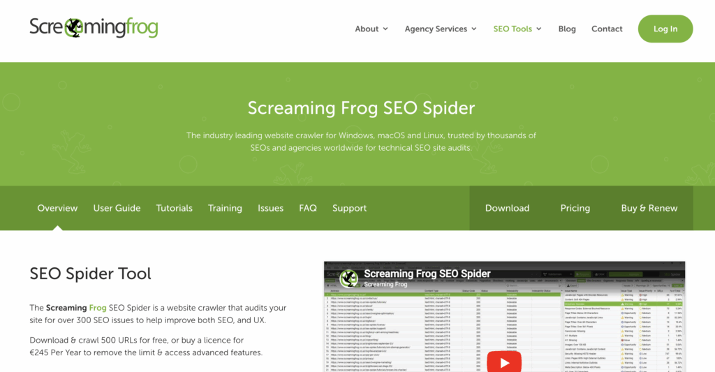 screaming frog seo spider audit seo gratuit