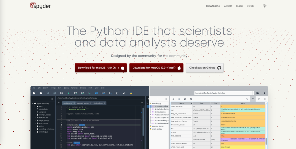 Environnement de développement Python Spyder