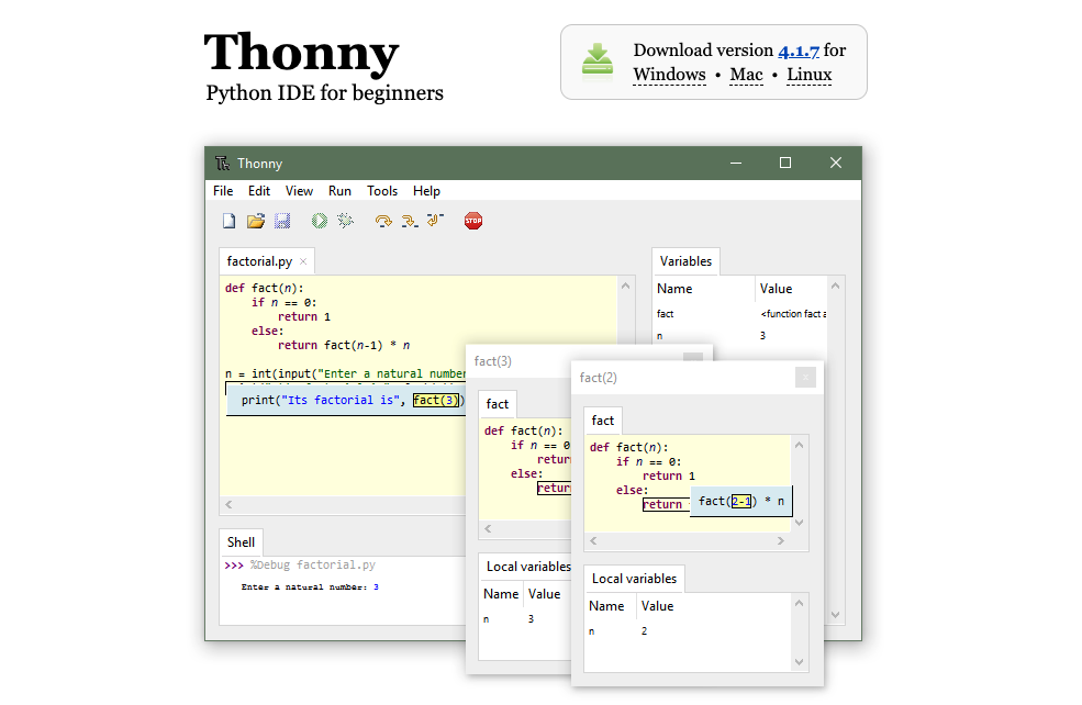 IDE Python Thonny