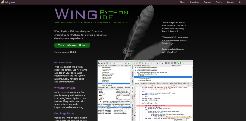 IDE Python Wing