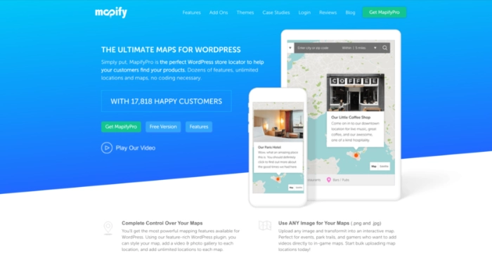 plugin store locator wordpress mapify pro