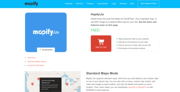 plugin store locator wordpress mapify lite