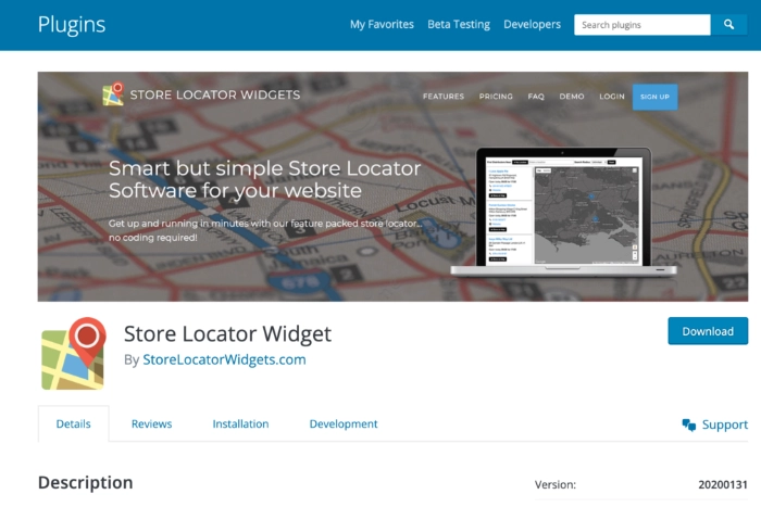 extension wordpress store locator widget